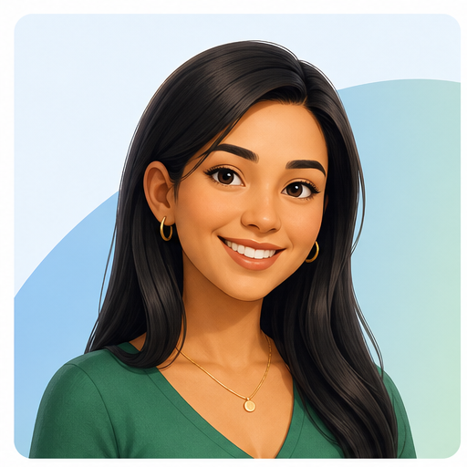Retrato ilustrado de Mariana Gómez